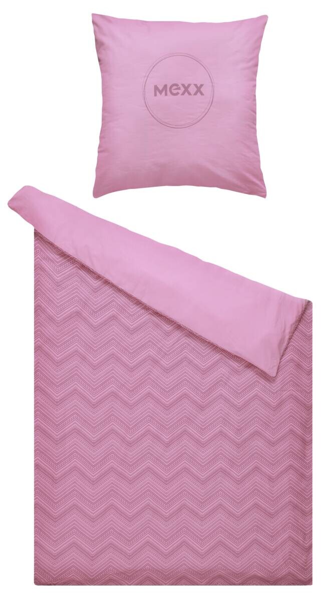 Mexx Baumwoll Bettwäsche rosa 100% Baumwolle B/L: ca. 135x200 cm | rosa | 135,00/200,00 cm