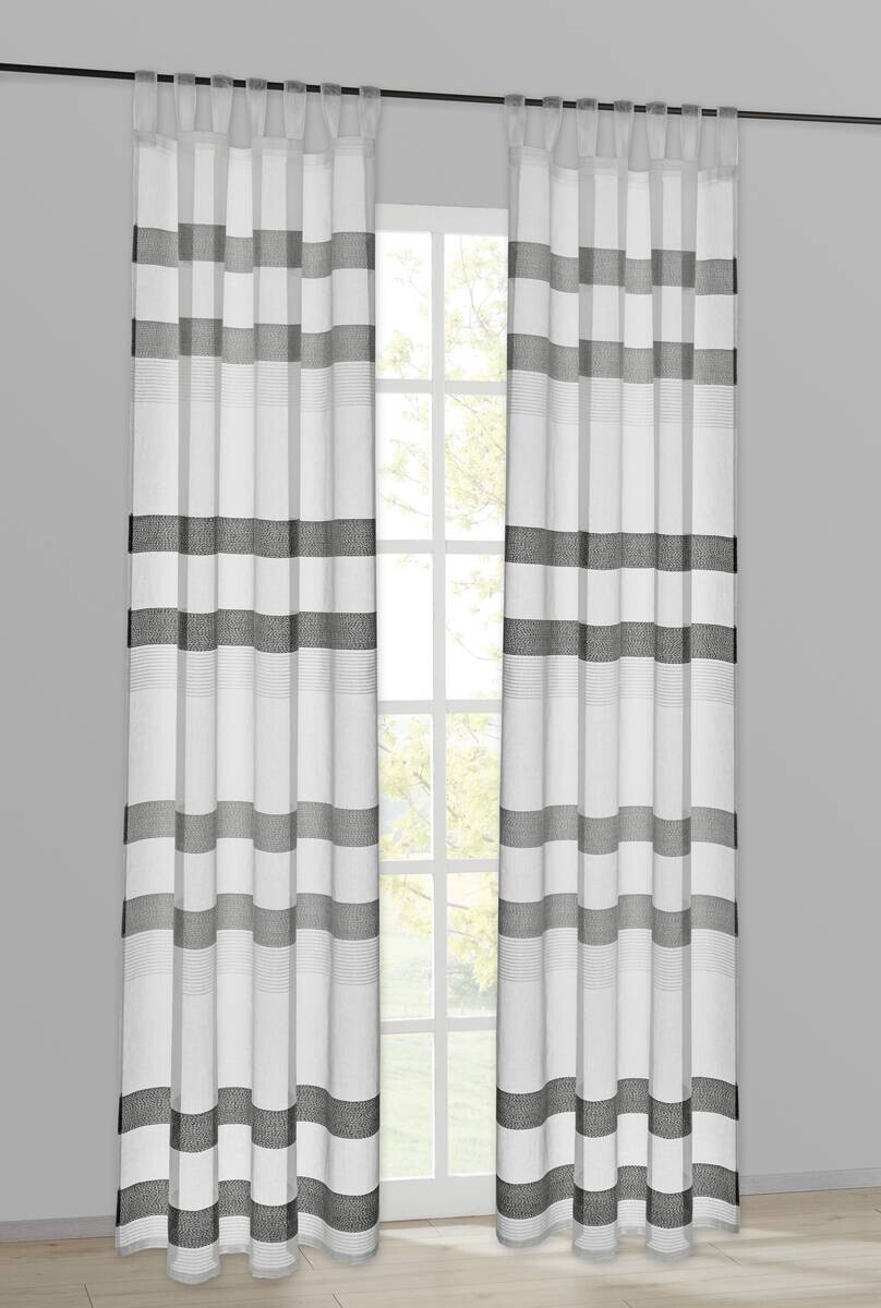 POCOline Kombivorhang Lotti weiß B/L: ca. 140x175 cm