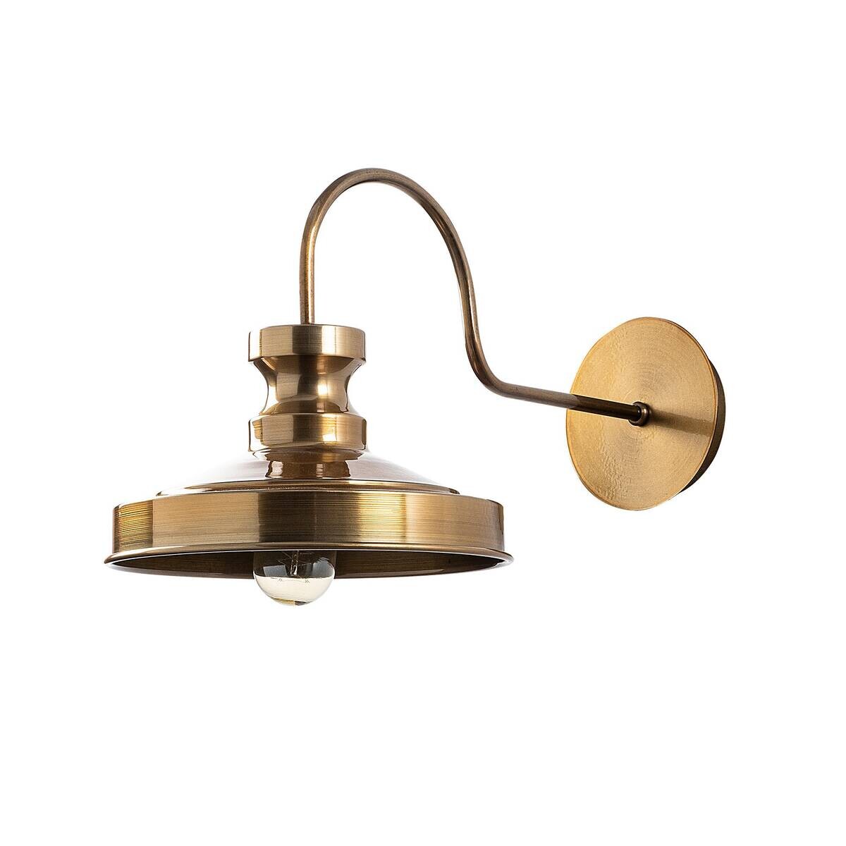 Opviq Wandleuchte Berceste gold Metall B/H/T/L: ca. 42x23x42x22 cm E27 1 Brennstellen