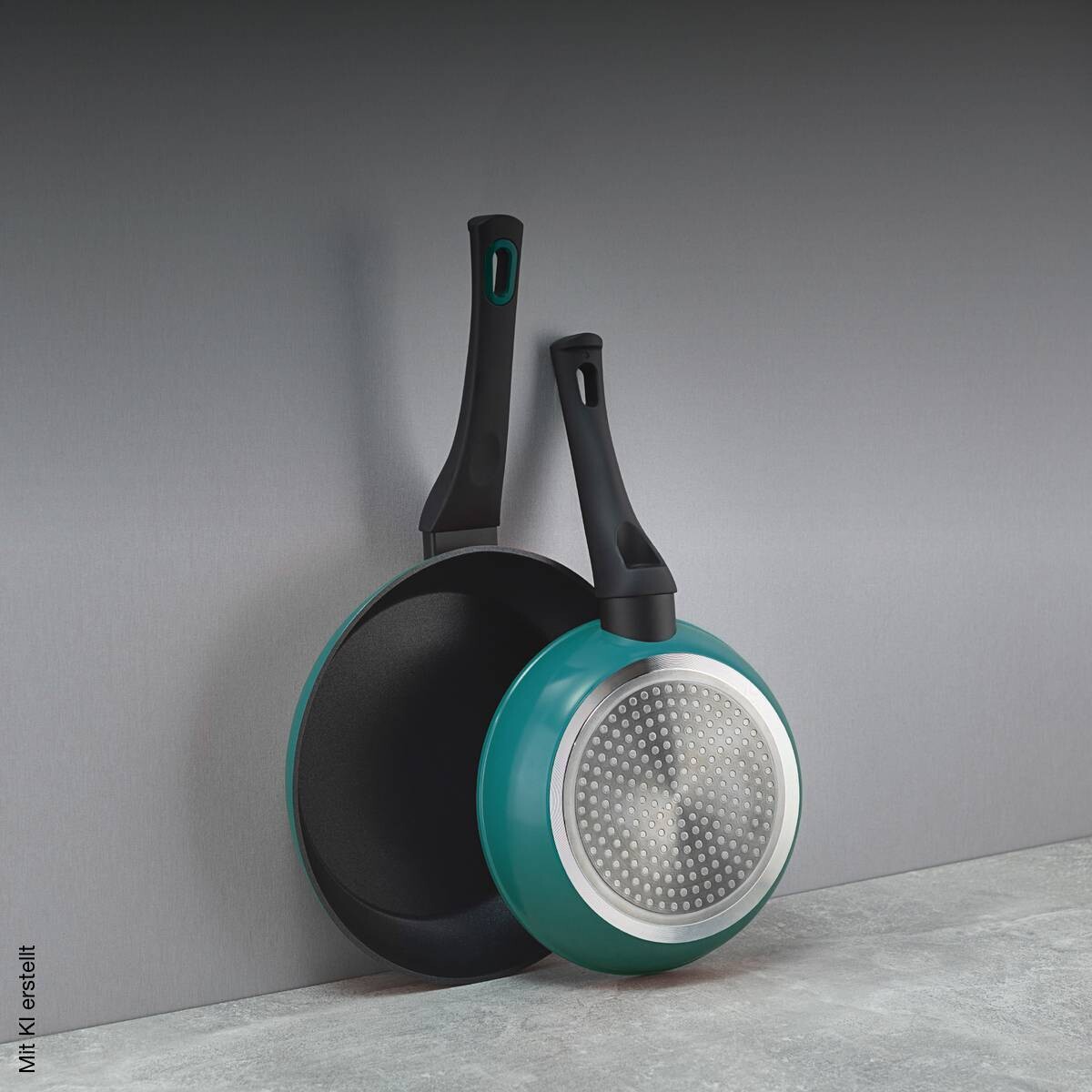 BERGNER Pfannenset Classique grün Aluminium 2 tlg.