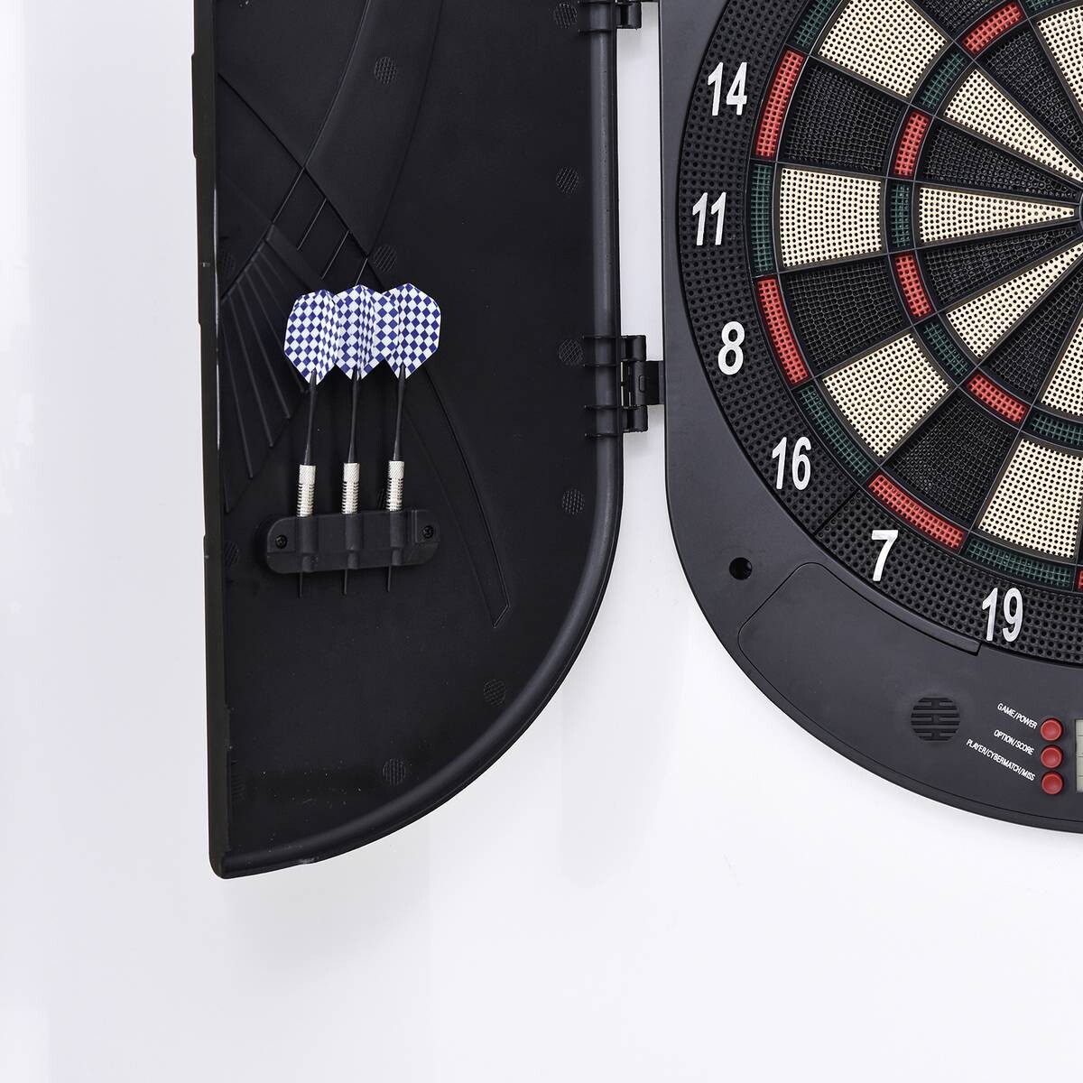 HOMCOM elektrische Dartscheibe B/H/T: ca. 46,5x50,5x4,4 cm