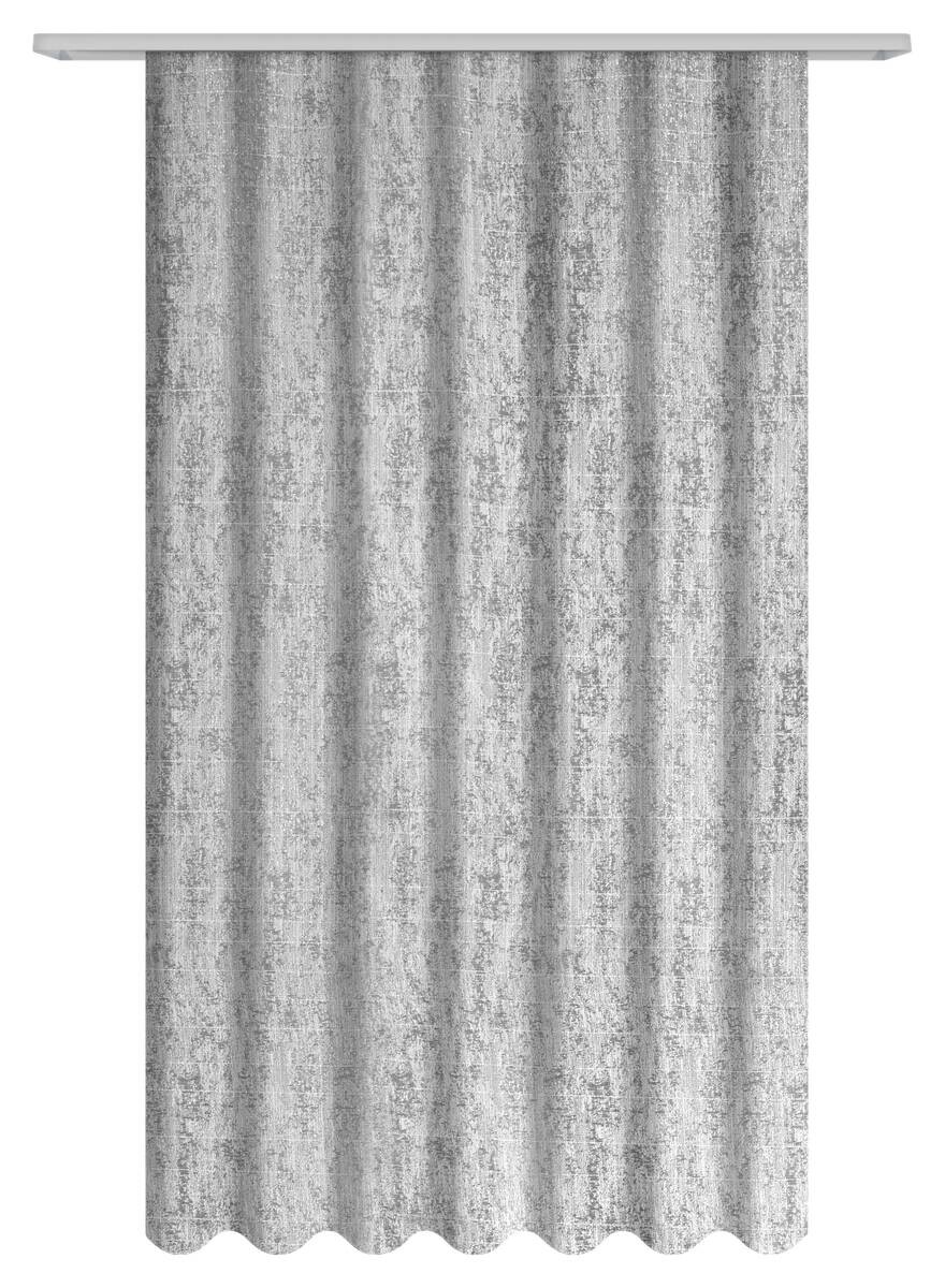 Dekovorhang Eden silber 100% Polyester B/L: ca. 135x175 cm