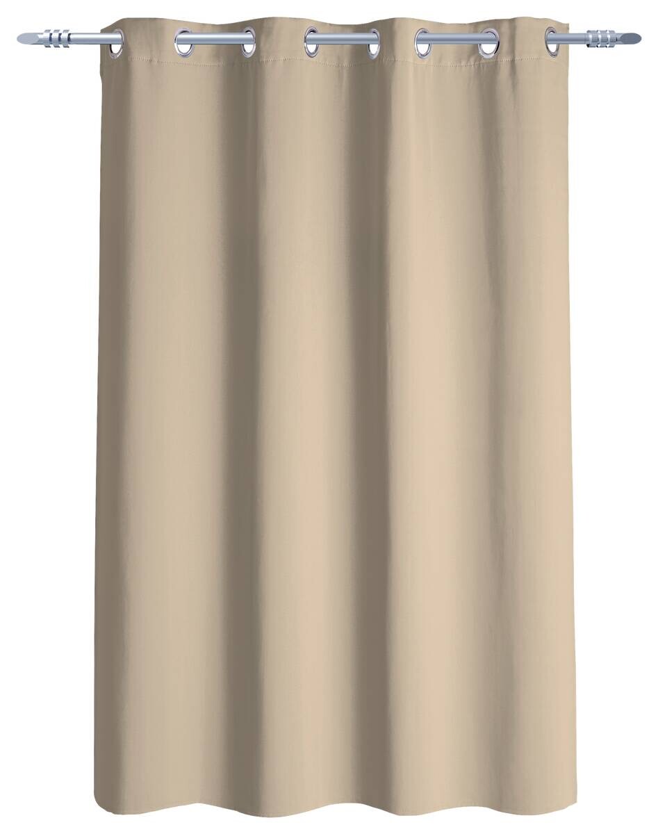 Ösenvorhang Verona sand 100% Polyester B/L: ca. 140x145 cm