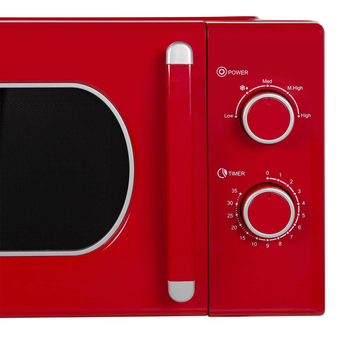 POCOline Mikrowelle rot Glas B/H/L: ca. 45,6x26,3x32,6 cm