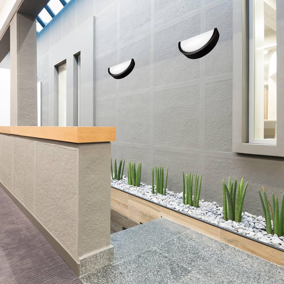 Lamkur Wandleuchte dunkelbraun Holz Glas B/H/L: ca. 20x14x30 cm E27 1 Brennstellen