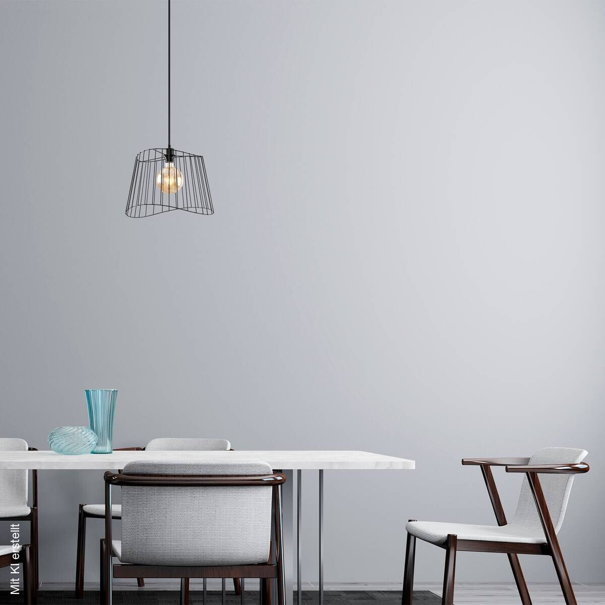 Opviq Pendelleuchte schwarz B/H/T: ca. 40x126x40 cm E27 1 Brennstellen