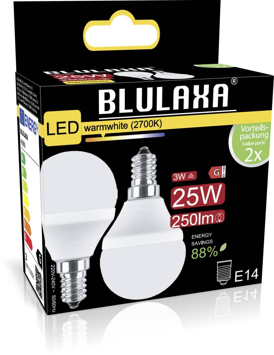 Blulaxa LED-Leuchtmittel 2er Pack E14