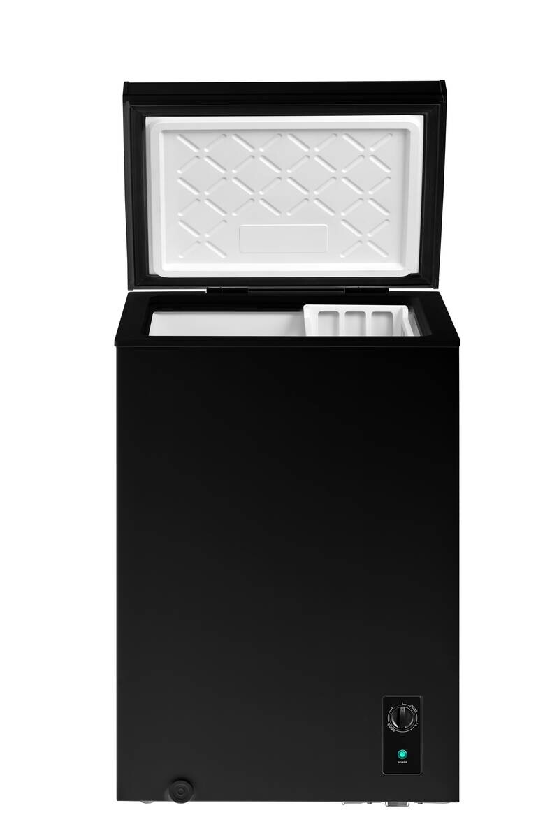 POCOline Gefriertruhe GT85-99ES EEK: E Spektrum: A bis G Gefrieren: 198 39dB schwarz B/H/T: ca. 54,7x85x44,6 cm