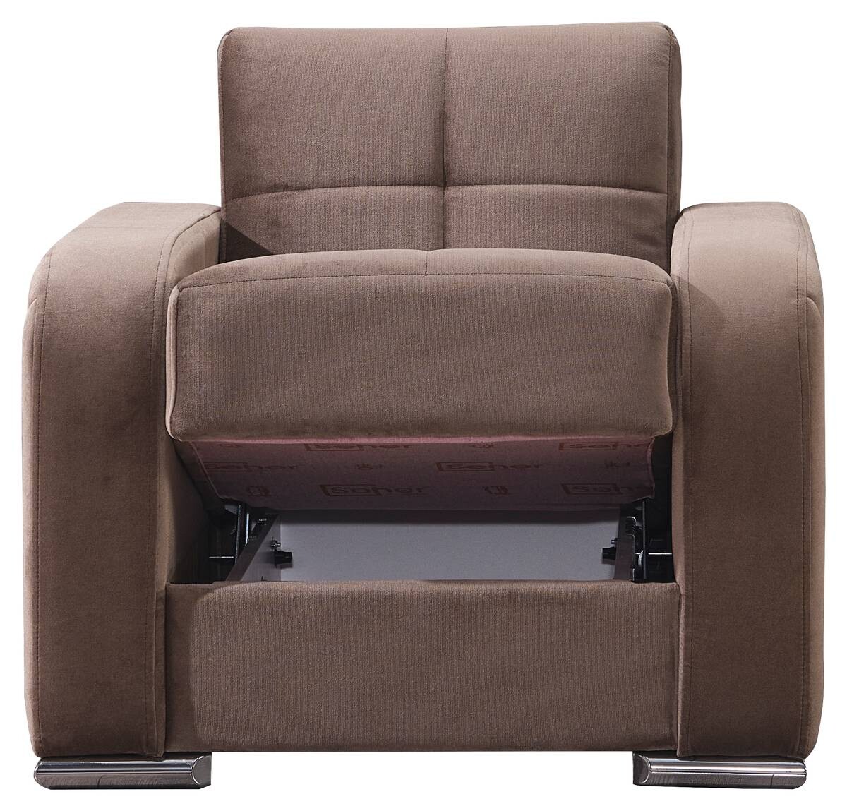Sofa 3-2-1 Orlando graubraun B/H/T: ca. 228x84x86 cm