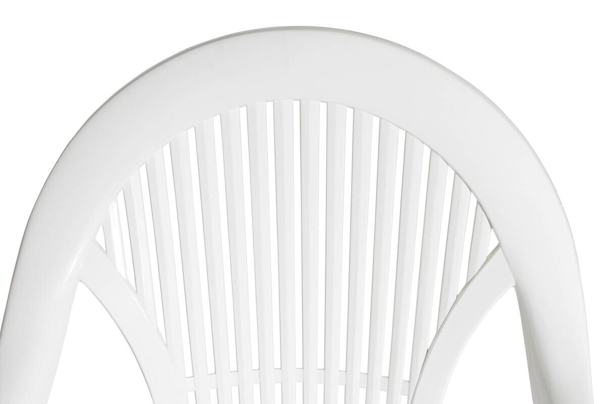 ProGarden Stapelsessel Vega weiß Kunststoff B/H/L: ca. 54x93x57 cm