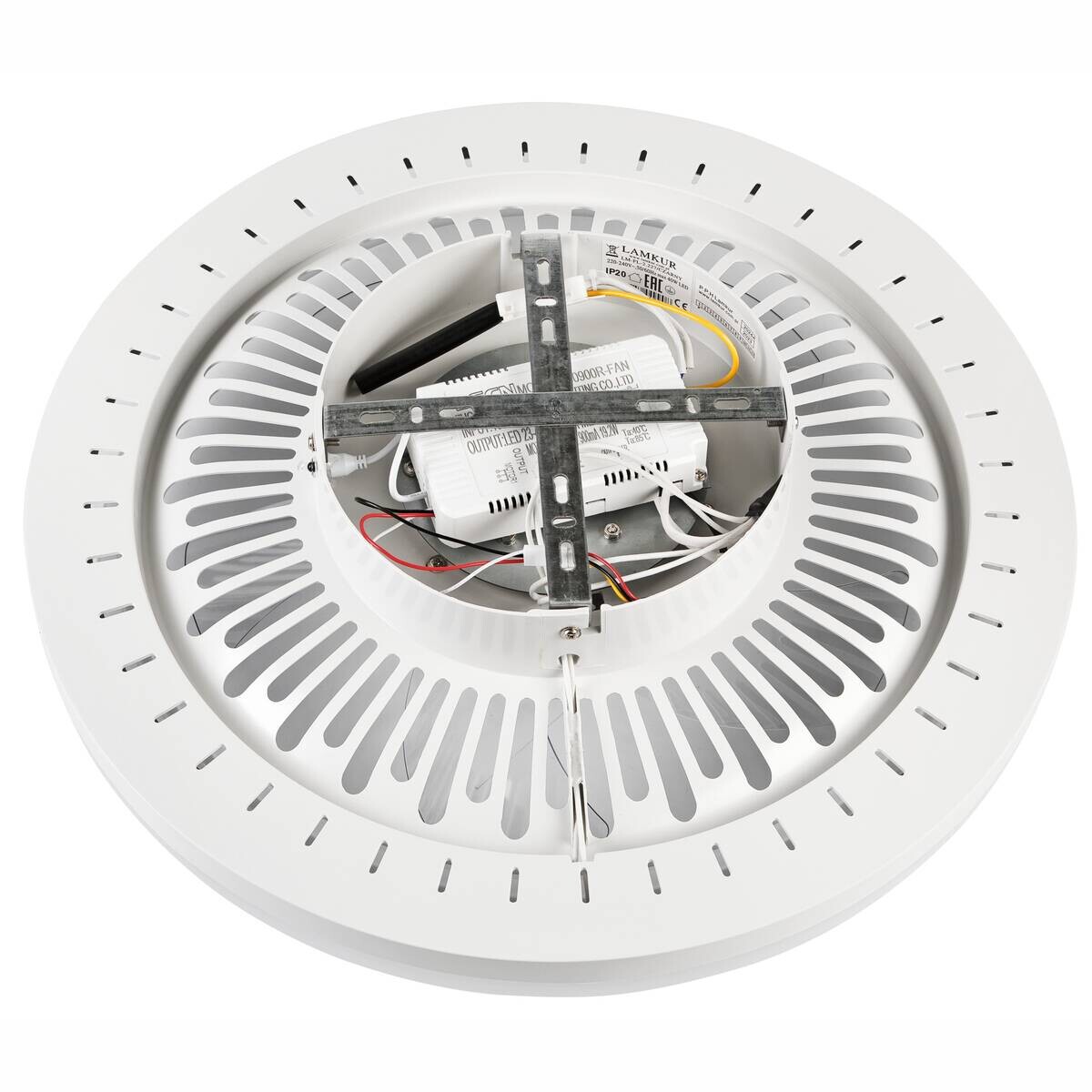 Lamkur LED-Deckenventilator FALCO 49908 schwarz weiß H/L: ca. 17x50 cm max. 40 W