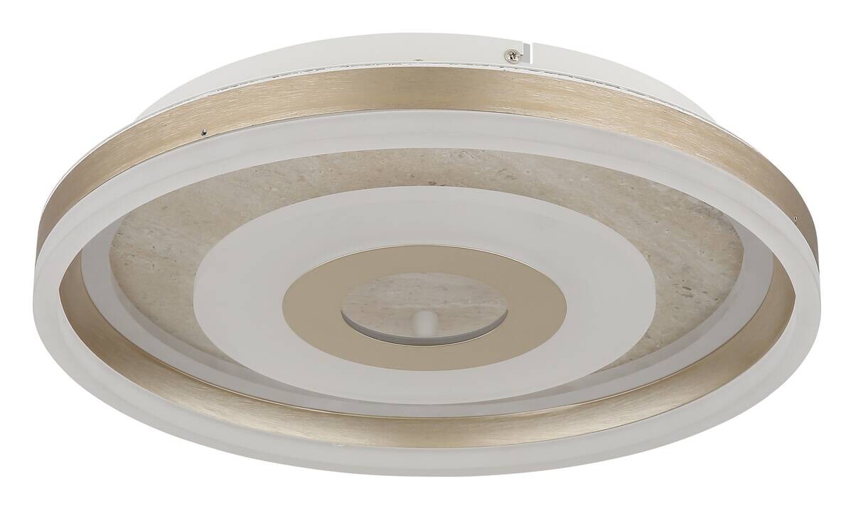 GLOBO LED-Deckenleuchte champagner Opal Metall Acryl H/D: ca. 7,5x40 cm 1 Brennstellen