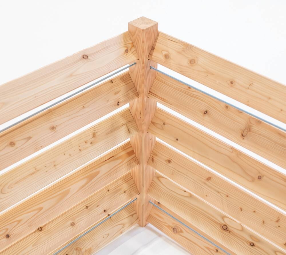 Westmann Komposter Lärche natur B/H/L: ca. 130x80x100 cm