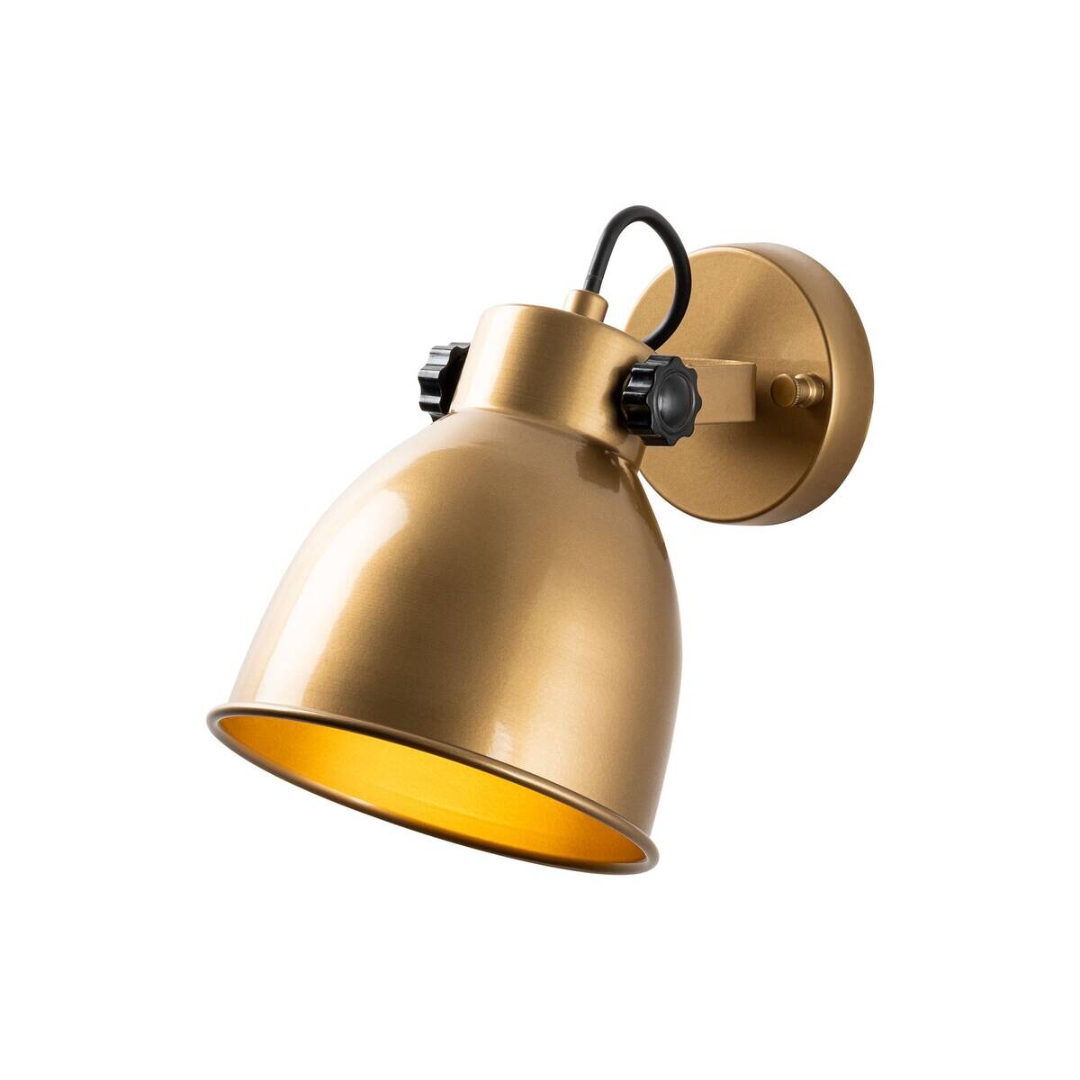 Opviq Wandleuchte gold B/H/T: ca. 16x17x26 cm E14 1 Brennstellen