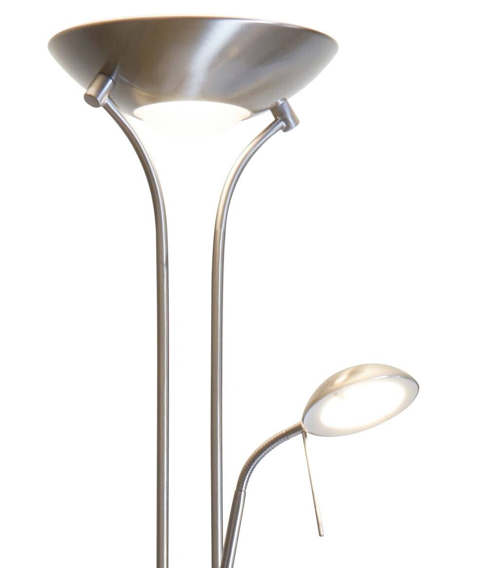 POCOline Stehlampe Lobo nickel Metall Acryl H/D: ca. 173x26 cm