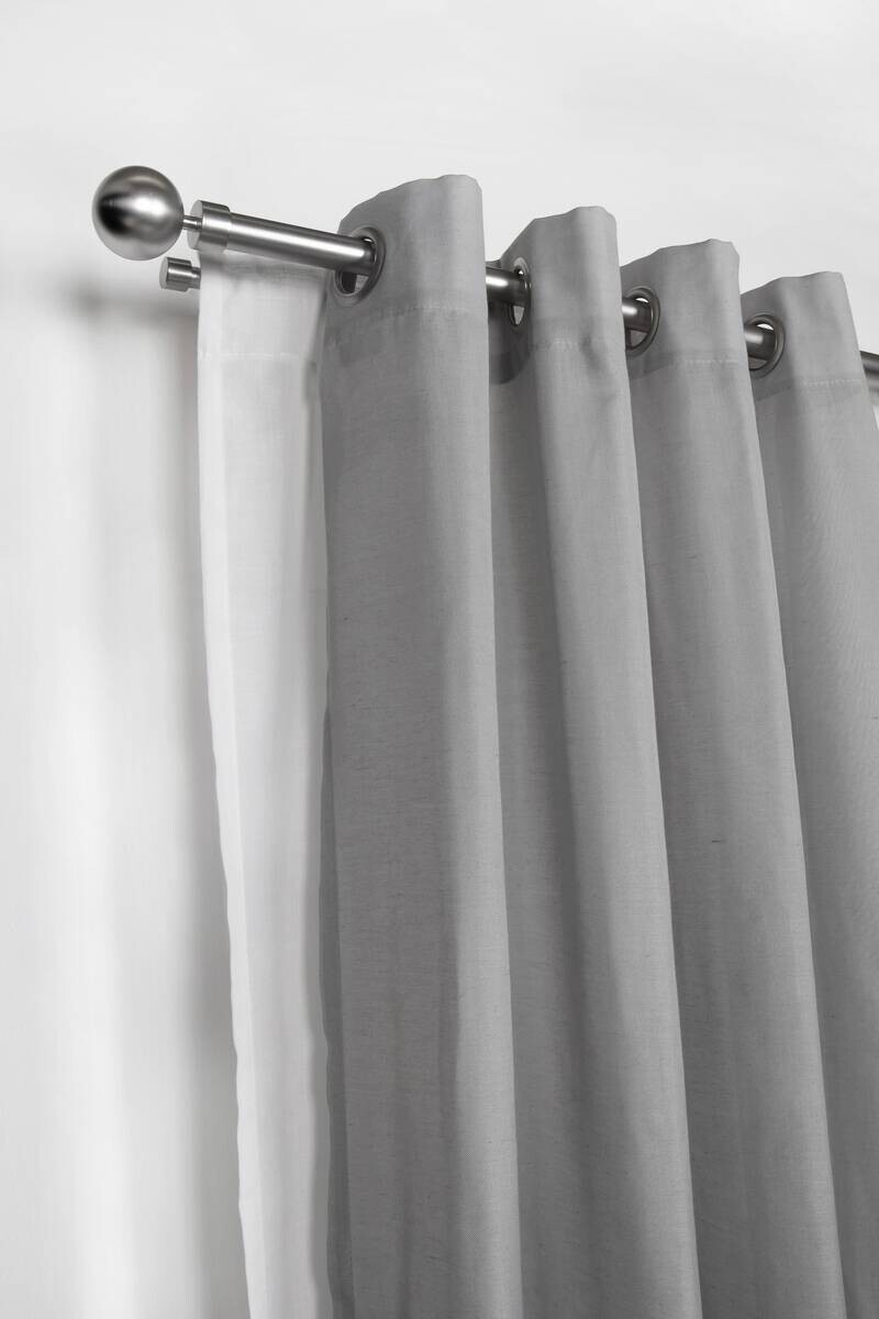 ondeco Stilgarnituren habito/ball-classic Edelstahloptik Metall ausziehbar von ca. 190 bis 360 cm 2.0 Läufe