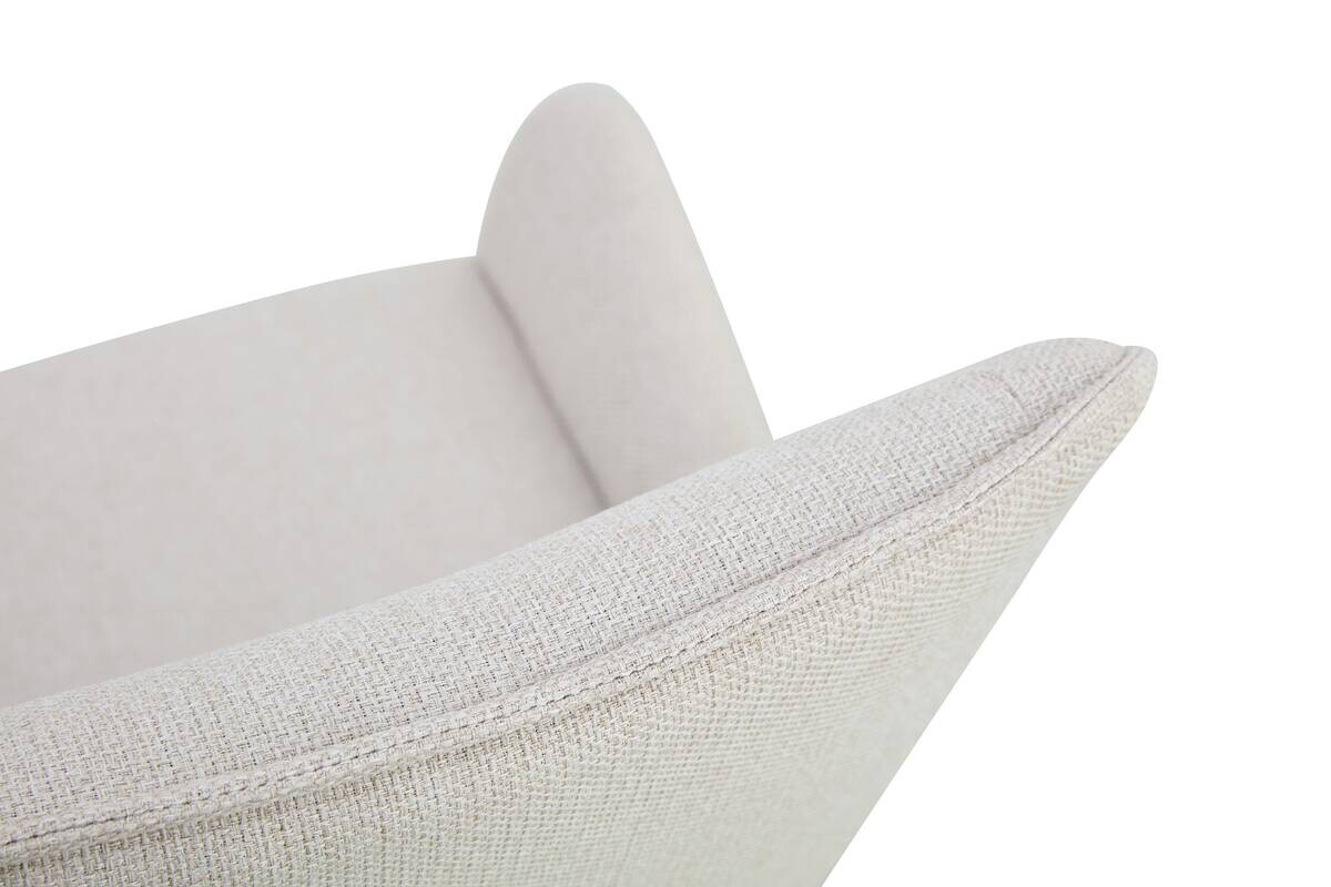 Stuhl HELEN, 2er Set creme Webstoff B/H/T: ca. 56x63x91 cm