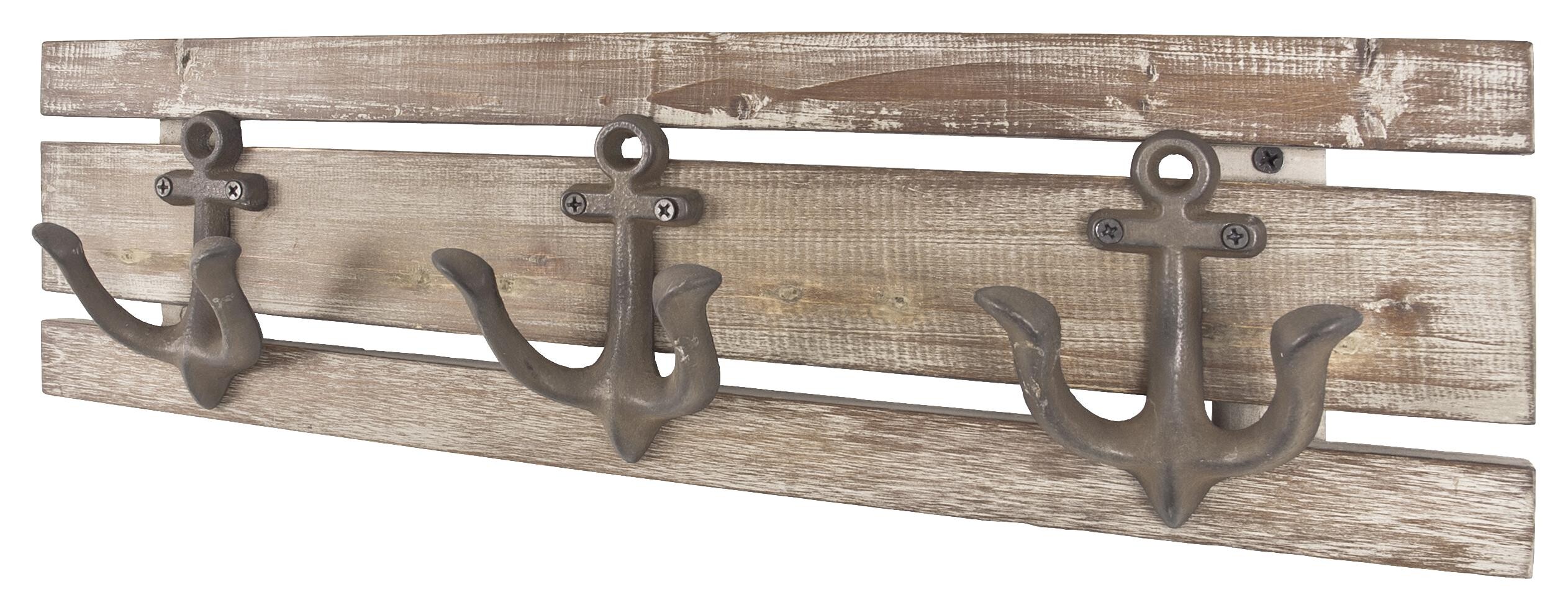 Garderobenleiste Vintage Optik Kiefer B/H/T: ca. 50x14x7 cm