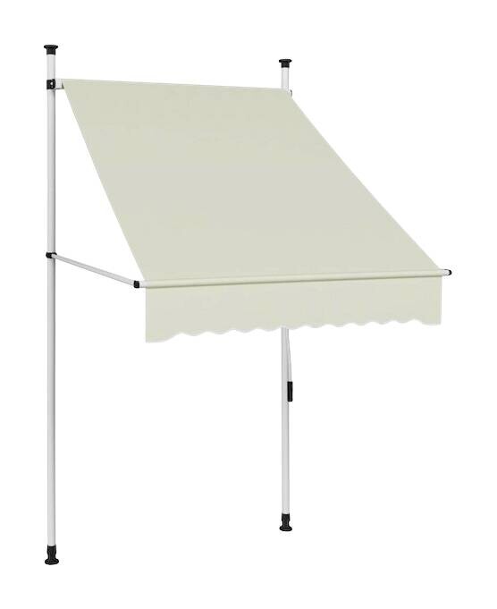 vidaXL Markise creme 100% Polyester Stahl B/L: ca. 300x200 cm