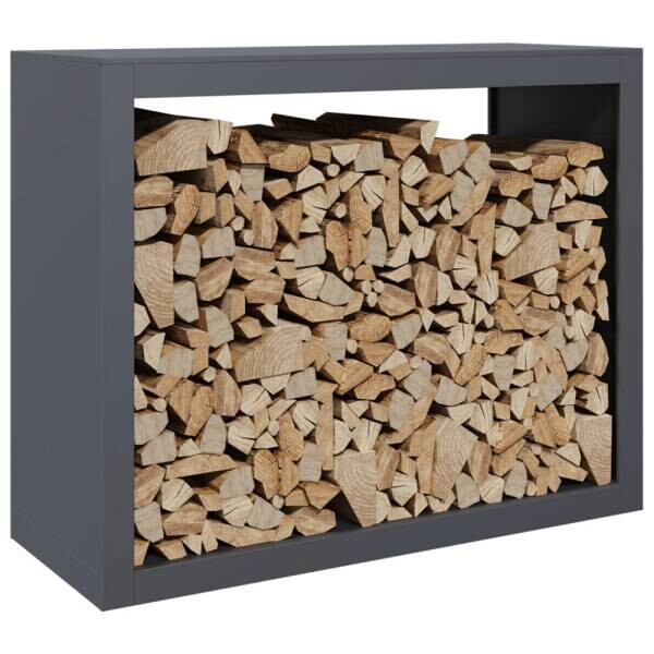vidaXL Brennholzregal anthrazit B/H/L: ca. 40x80x100 cm