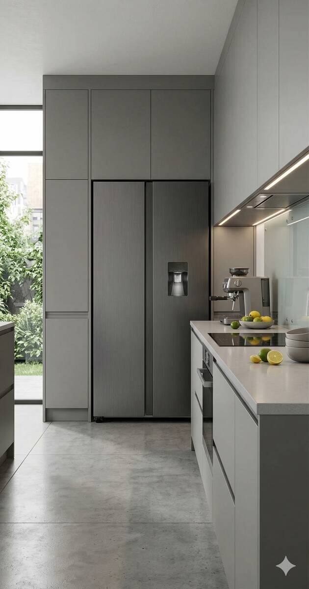 POCOline Side-by-Side SBS177-439EIXNFWDD EEK: E Spektrum: A bis G Kühlen: 288 Gefrieren: 151 39dB Inox B/H/T: ca. 91x177x59 cm