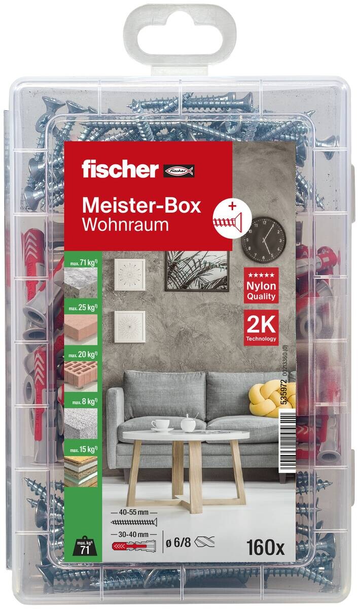 fischer Sortimentskasten 160 tlg.