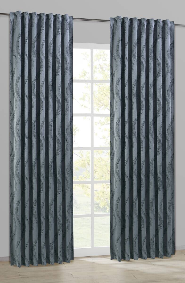 Kombivorhang Britta silber B/L: ca. 140x245 cm