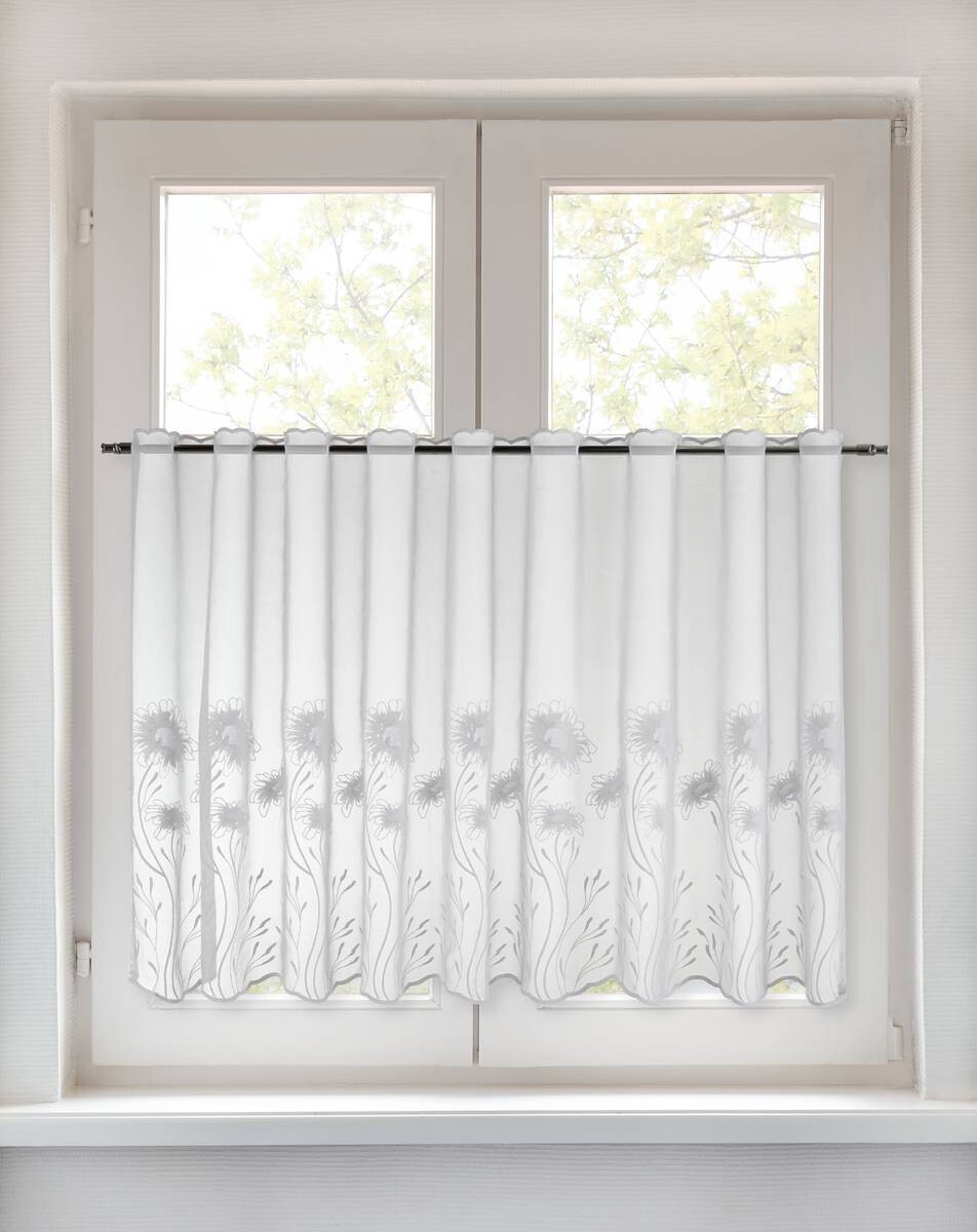 POCOline Scheibengardine Kristin weiß B/L: ca. 75x140 cm