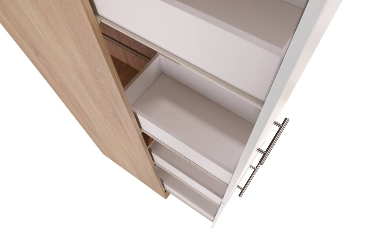 Apothekerschrank Merle weiß B/H/T: ca. 30x200x60 cm
