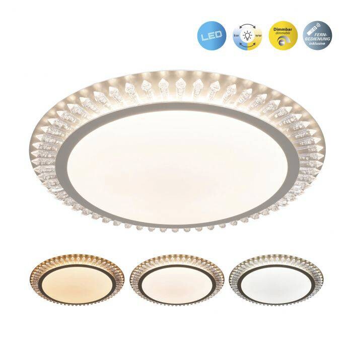 Näve Leuchten LED Deckenleuchte NV1381158 gold Eisen Acryl H/D: ca. 7x48 cm null 2 Brennstellen