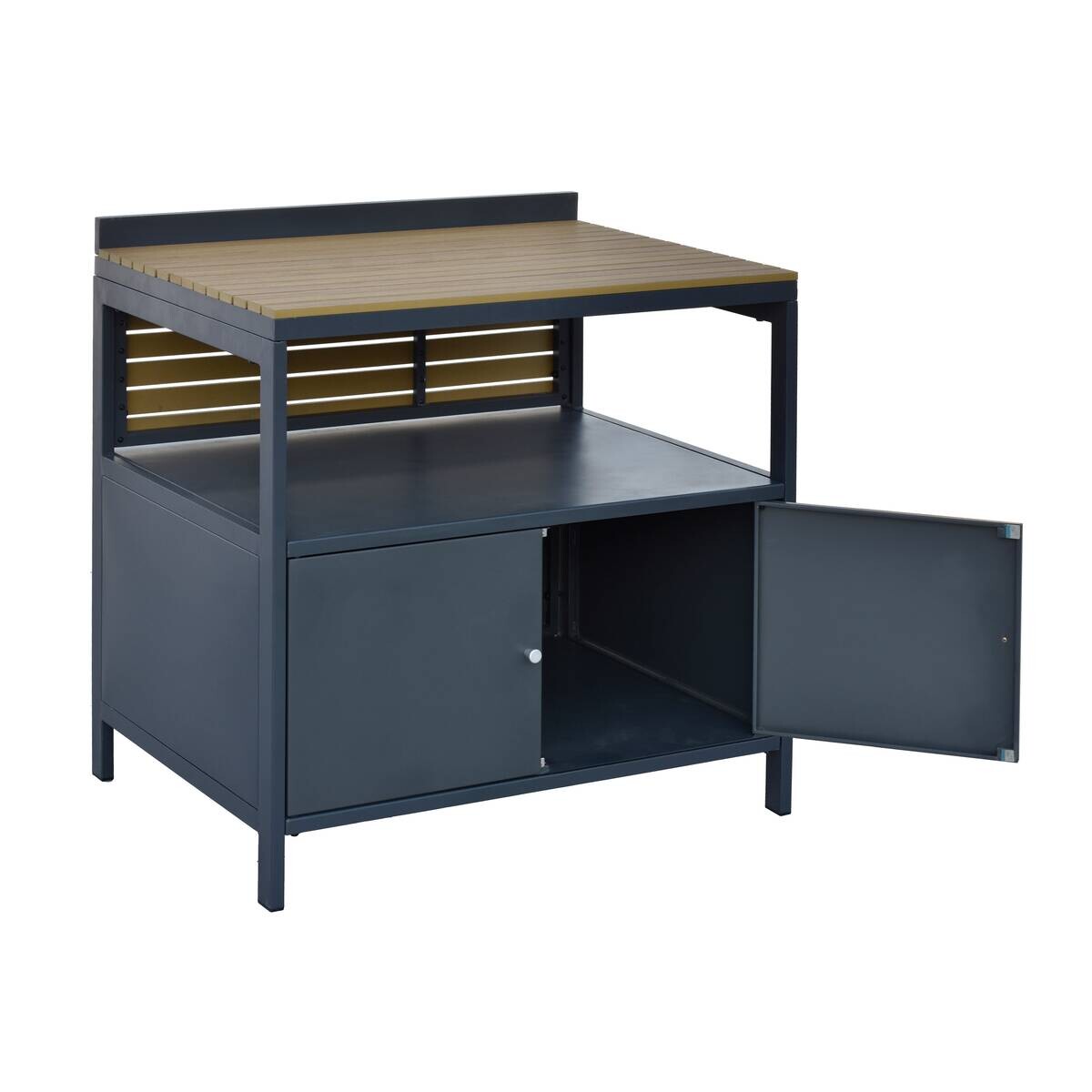 POCOline Outdoor-Küchenmodul natur Aluminium B/H/L: ca. 83,5x89x61,5 cm