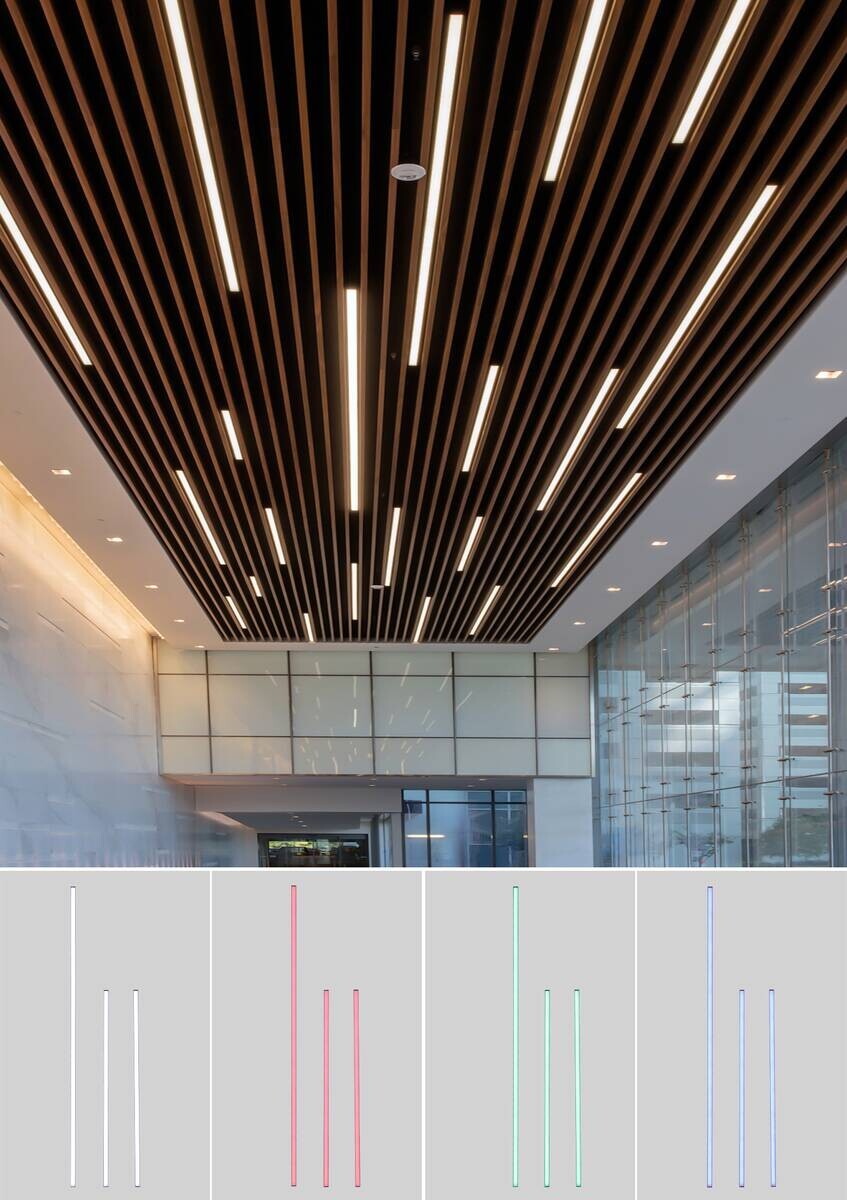 Nolo LED-Akustikpaneelleuchte Line weiß