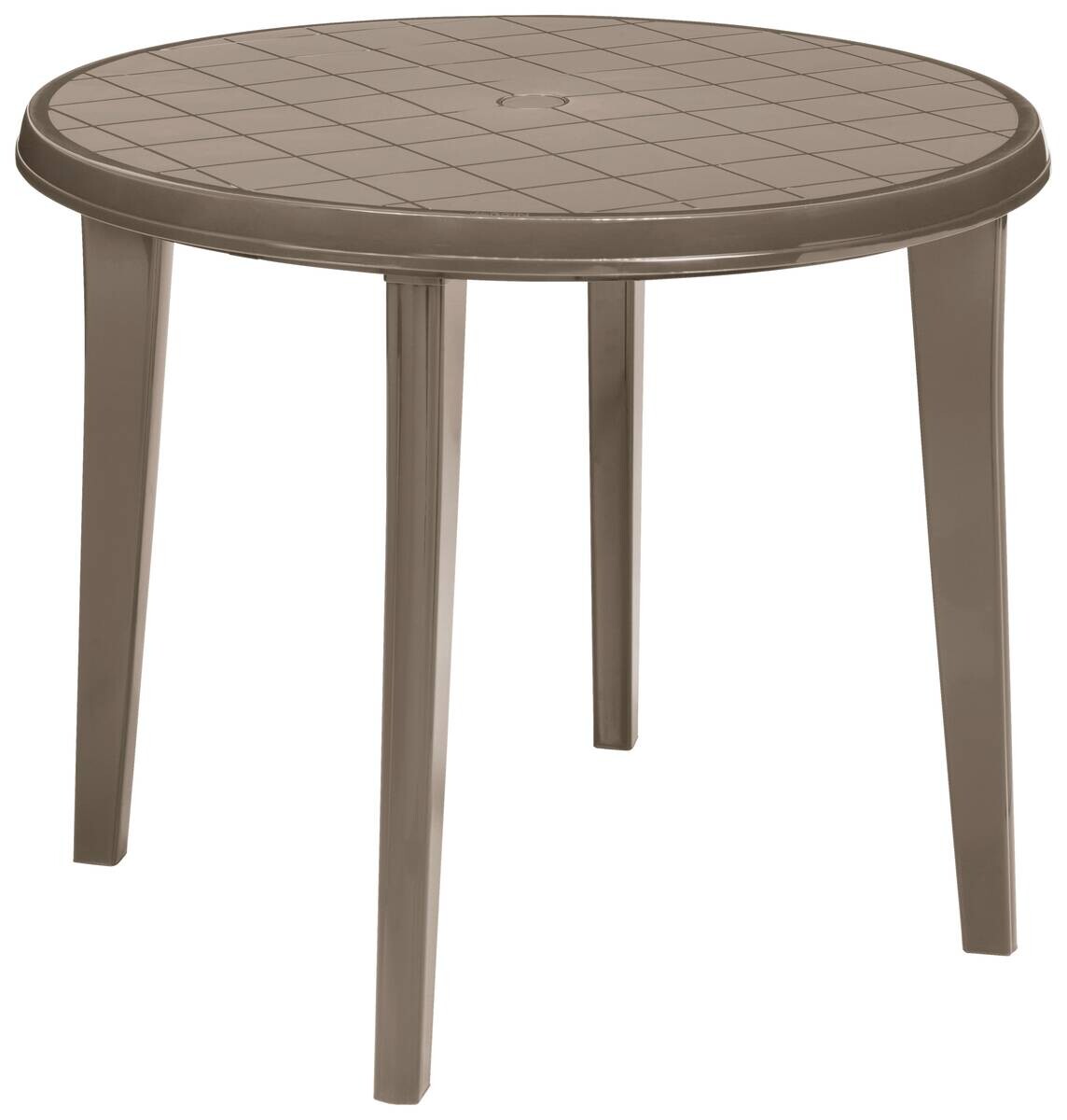 Jardin Gartentisch Lisa Cappuccino Kunststoff B/H/L: ca. 90x5,6x90 cm