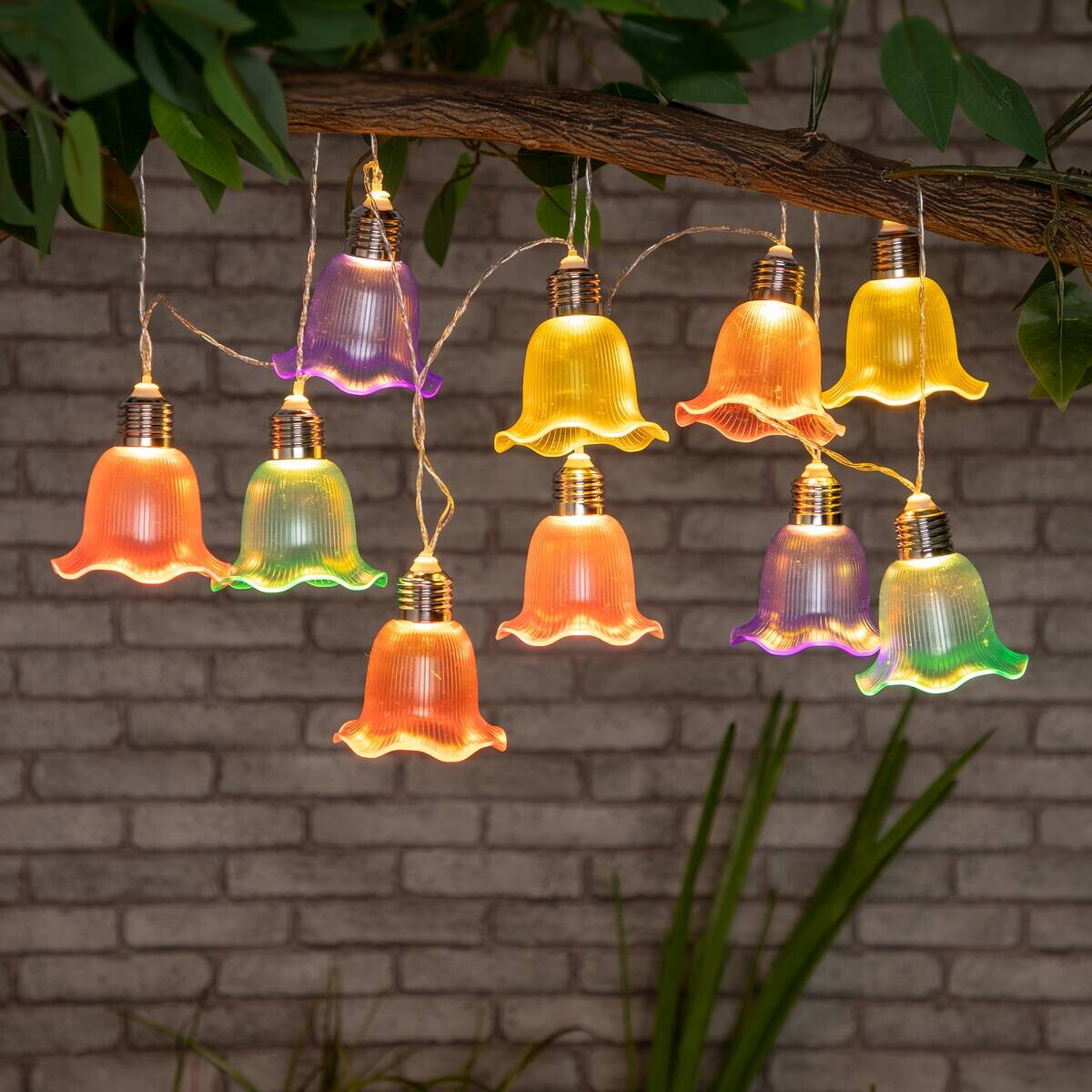 Solarlichterkette Tulpe 2 m