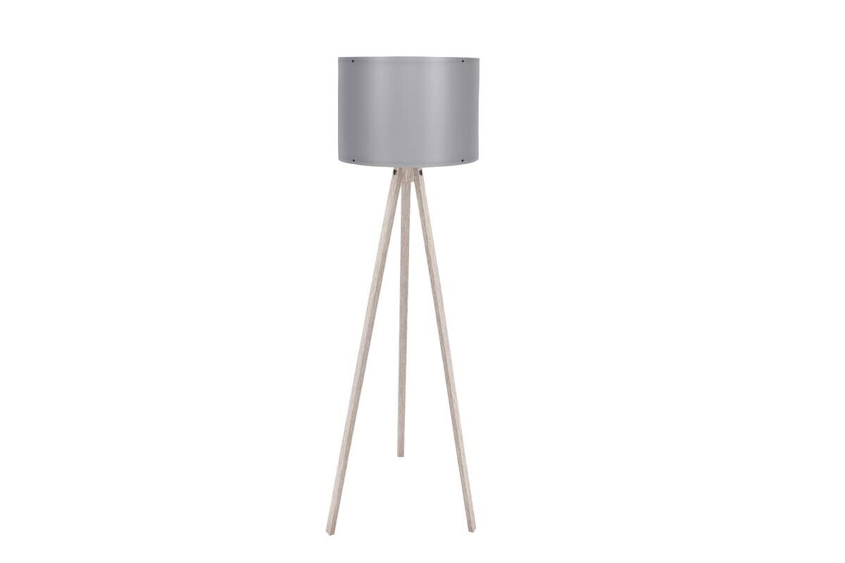 Opviq Stehlampe creme grau MDF Polypropylen B/H/L: ca. 38x145x38 cm E27 1 Brennstellen