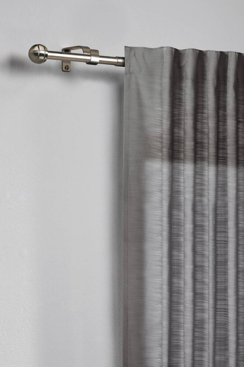 ondeco Stilgarnituren habito_rillball Edelstahloptik Metall ausziehbar von ca. 120 bis 210 cm 1.0 Läufe