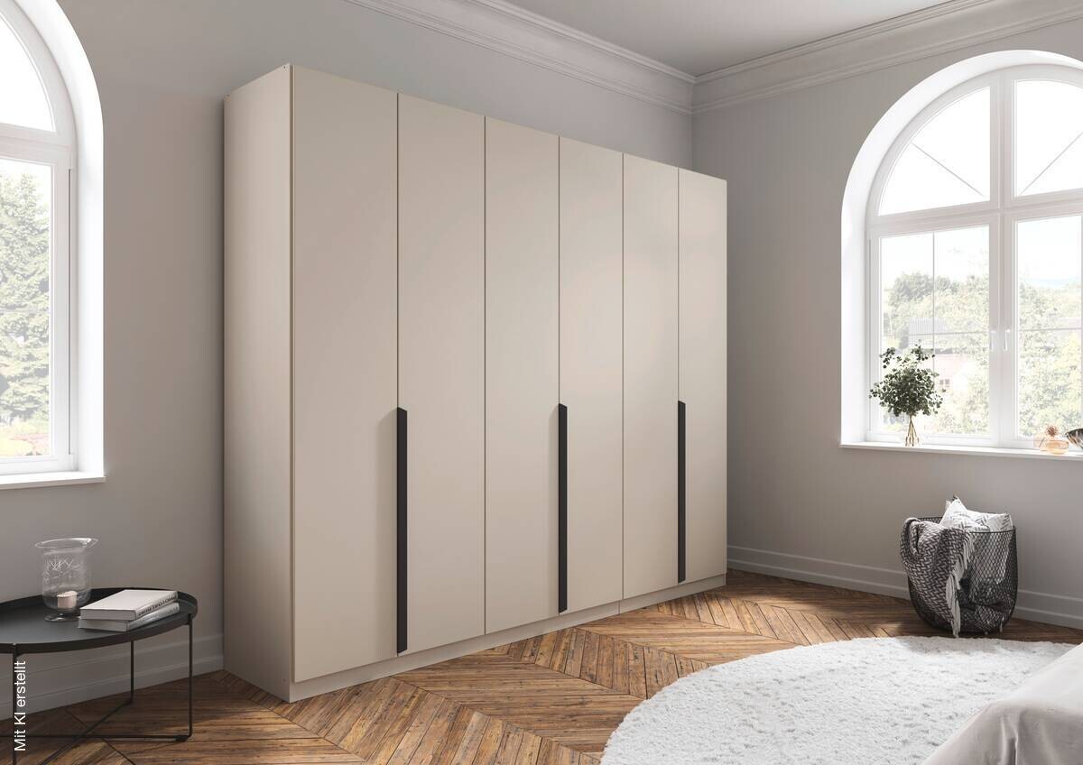 Kleiderschrank Briona champagner B/H/T: ca. 271x229x54 cm