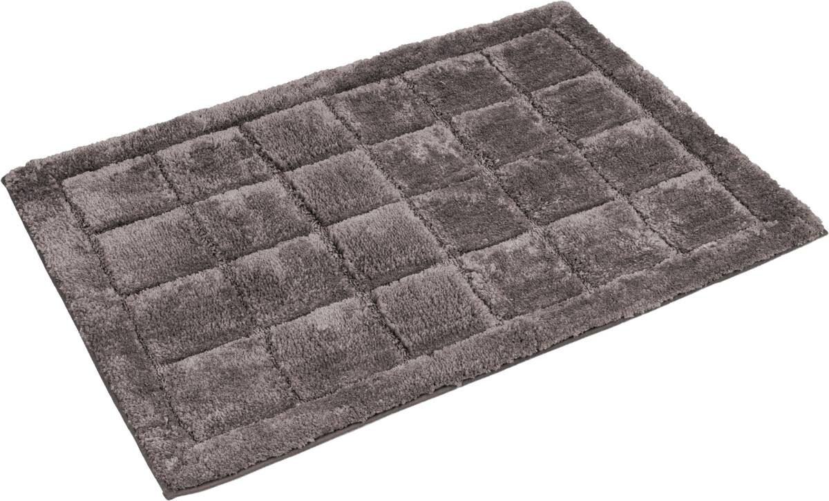 Tuffi Badematte anthrazit 100% Polyester B/L: ca. 60x90 cm