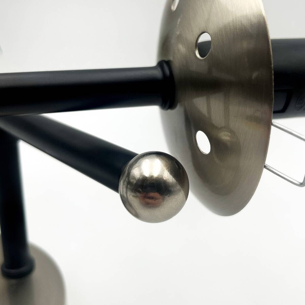 Lamkur Deckenleuchte Malena Chrom schwarz Glas Stahl B/H/L: ca. 39x19x39 cm E14 3 Brennstellen