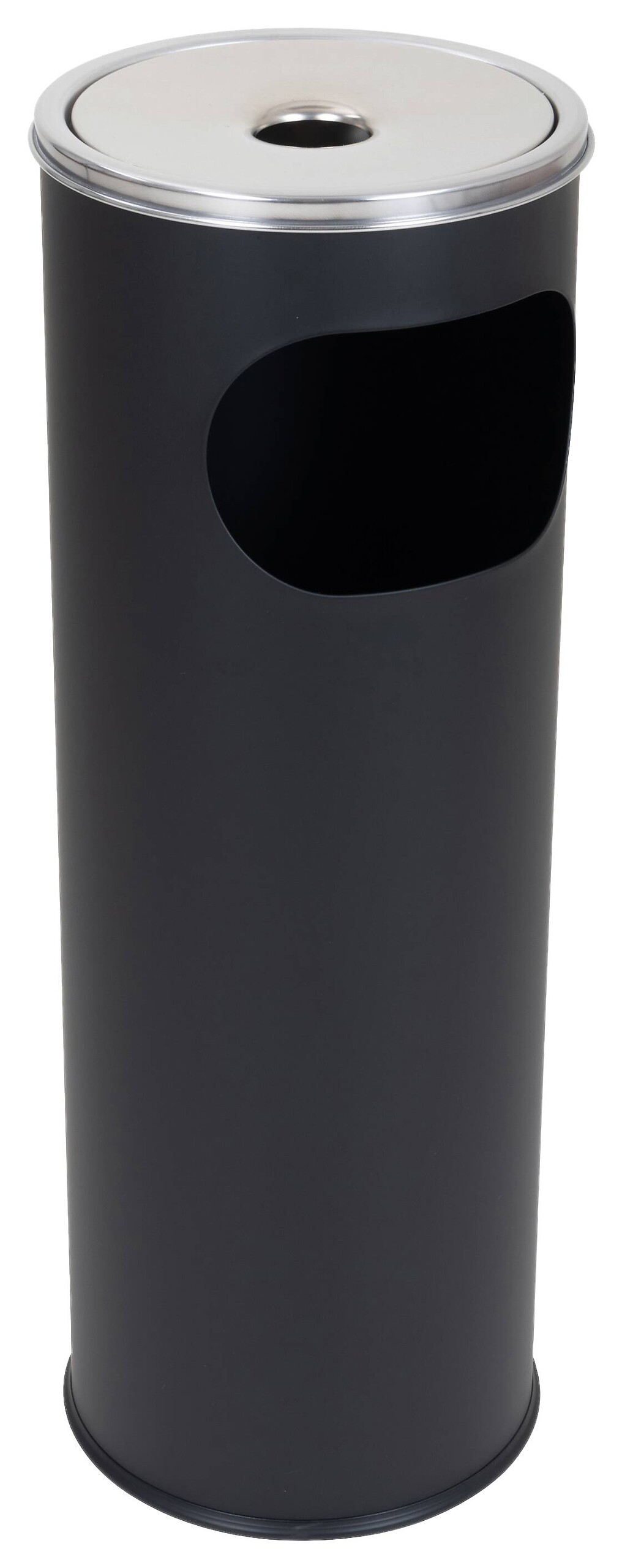 Aschenbecher schwarz Metall