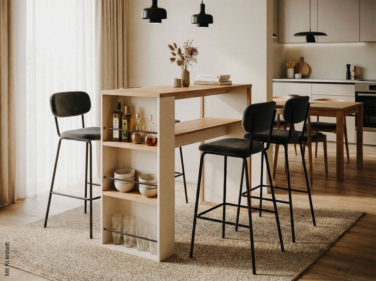 Bartisch Binz Rivera Eiche Kaschmir B/H/T: ca. 138x110x55 cm