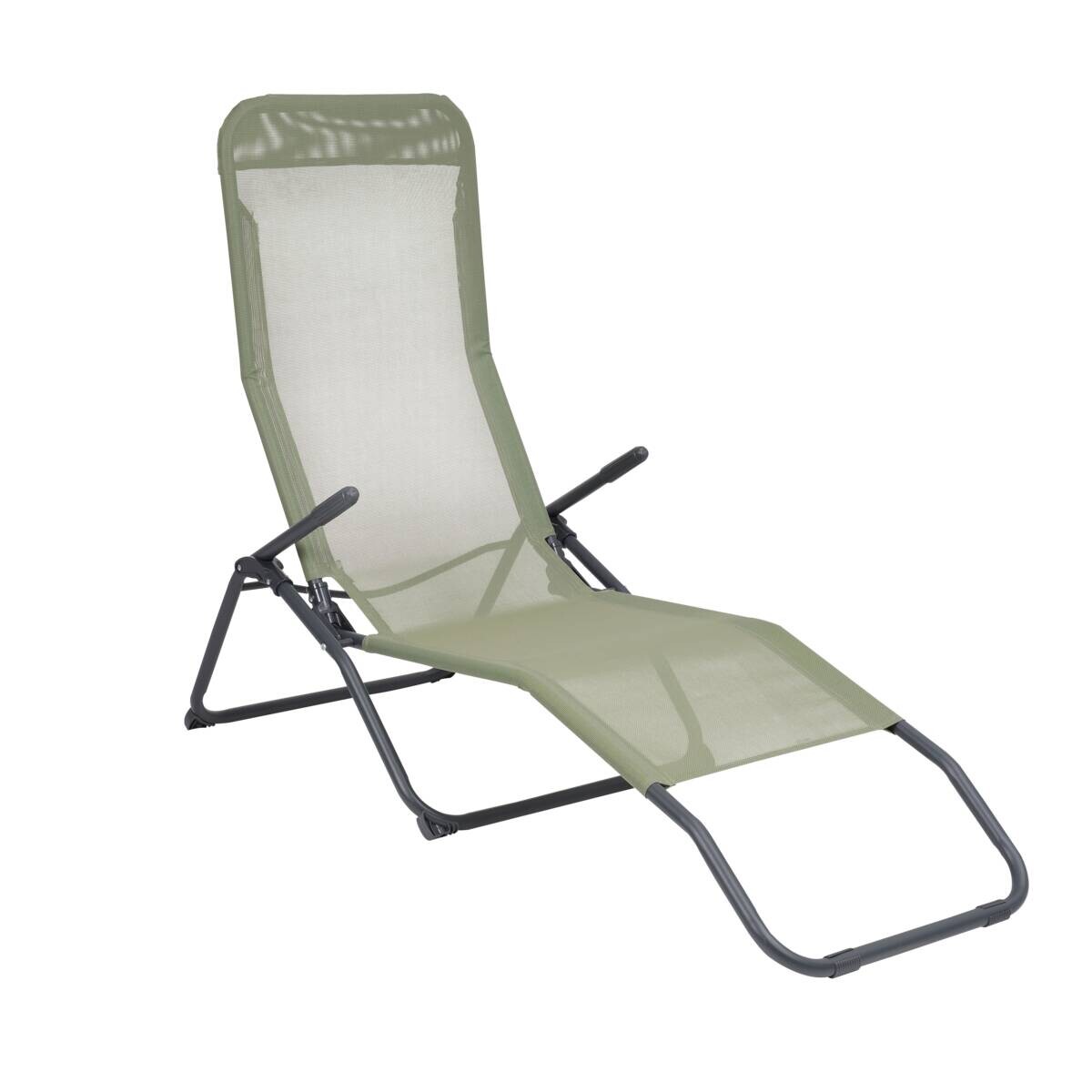 POCOline Wellnessliege salbei Textilene B/H/L: ca. 59x98x145 cm