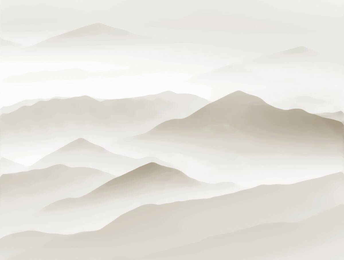 Livingwalls Fototapete Landschaft weiß beige B/L: ca. 280x371 cm