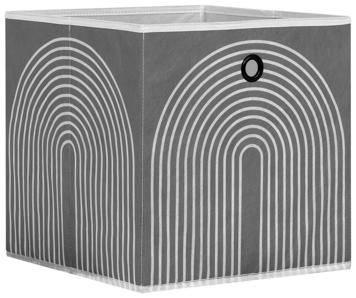 Motivbox Motivbox 1 grau weiß B/H/T: ca. 32x32x32 cm