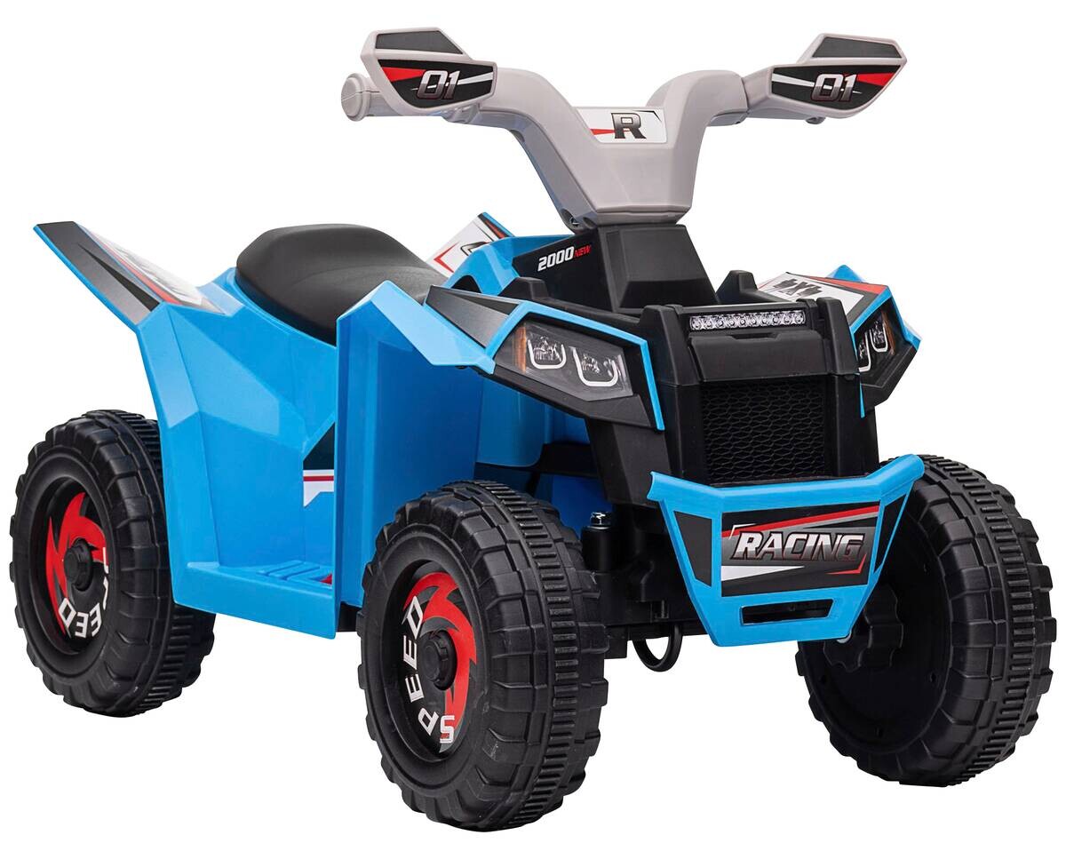 HOMCOM Elektroauto für Kinder blau B/H/L: ca. 41,5x48,5x70 cm