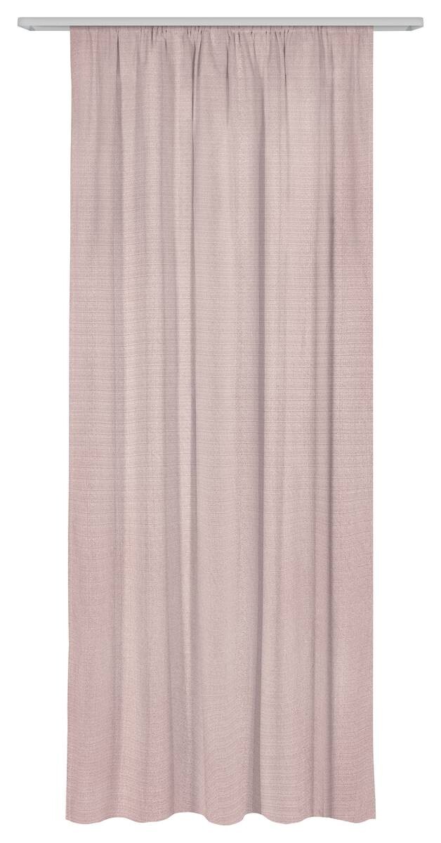 Dekovorhang Leo rosa 100% Polyester B/L: ca. 135x245 cm