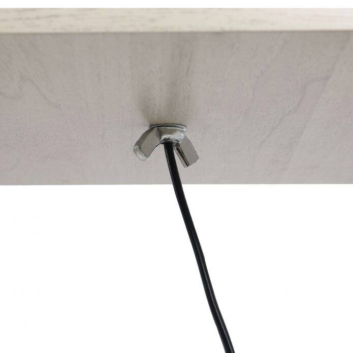 HOMCOM Stehleuchte 833-623V90AK 833-623V90AK Eiche weiß Acryl Kunststoff B/H/L: ca. 26x160x26 cm E27 1 Brennstellen