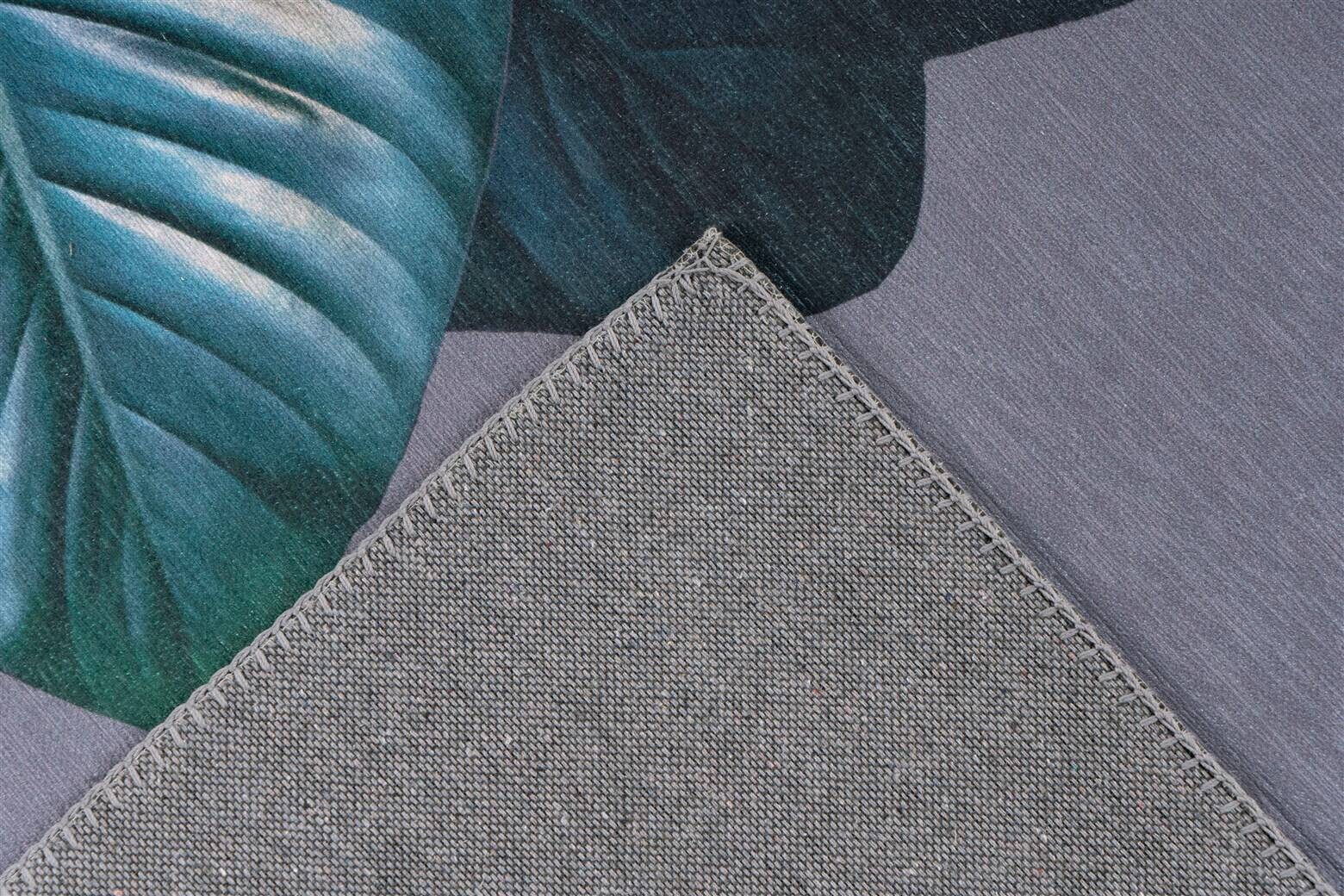 Kenda Sand Flachgewebeteppich Tropical 125 grün B/L: ca. 80x150 cm