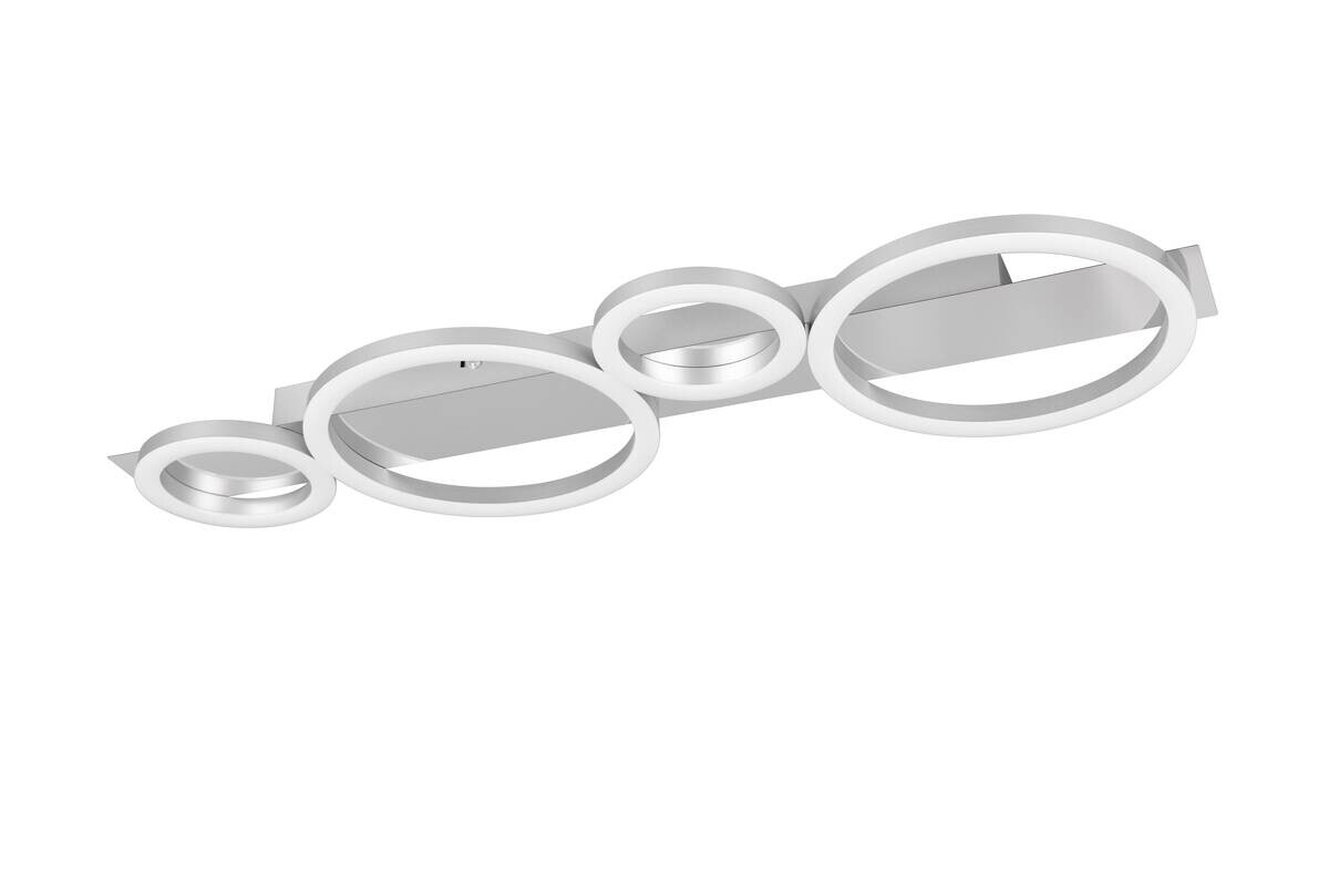 Reality LED Deckenleuchte LUMOS Chrom Metall B/H/T: ca. 72x5,5x23 cm 1 Brennstellen