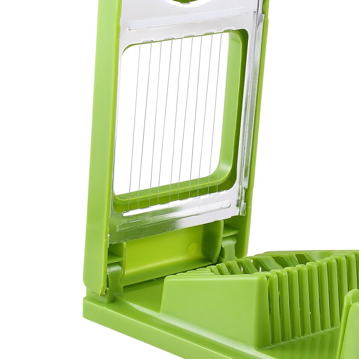 SAN IGNACIO Eierschneider EXPERT grün Edelstahl B/H/L: ca. 8,5x16,5x21,5 cm